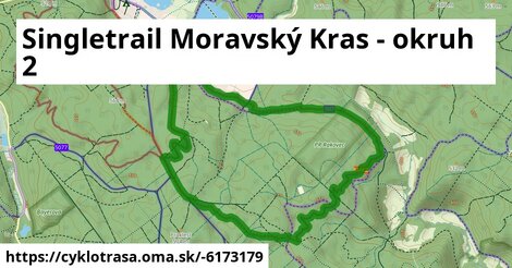 Singletrail Moravský Kras - okruh 2