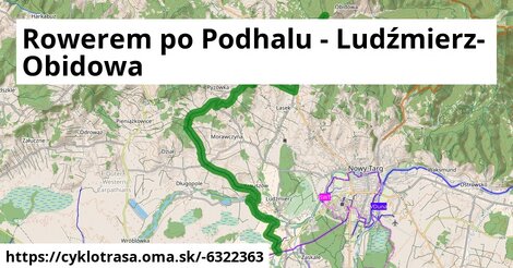 Rowerem po Podhalu - Ludźmierz-Obidowa