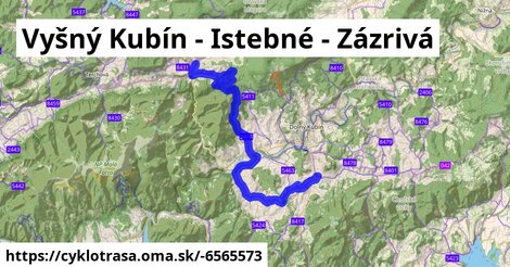 Vyšný Kubín - Istebné - Zázrivá