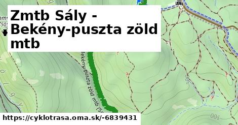 Zmtb Sály - Bekény-puszta zöld mtb