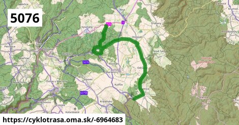 Křiž. Kulířov-Studnice, napojení na 5029 - Křiž., Molenburk-Niva, napojení na EV9 GW