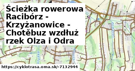 Ścieżka rowerowa Racibórz - Krzyżanowice - Chotěbuz wzdłuż rzek Olza i Odra