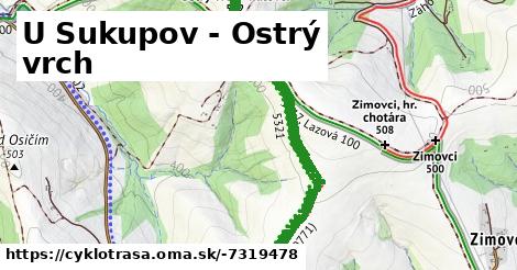 U Sukupov - Ostrý vrch