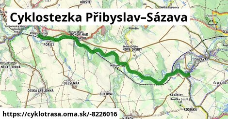 Cyklostezka Přibyslav–Sázava