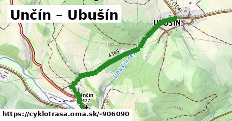 Unčín – Ubušín