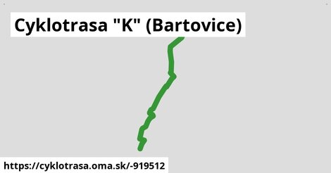 Cyklotrasa "K" (Bartovice)