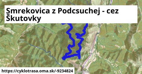 Smrekovica z Podcsuchej - cez Škutovky
