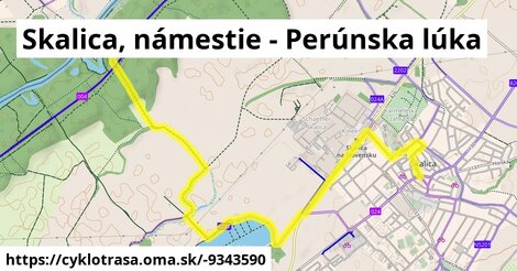 Skalica, námestie - Perúnska lúka