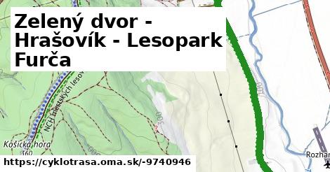 Zelený dvor - Hrašovík - Lesopark Furča