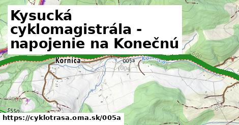 Kysucká cyklomagistrála - napojenie na Konečnú