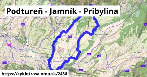 Podtureň - Jamník - Pribylina