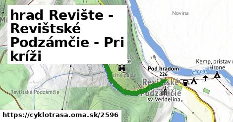 hrad Revište - Revištské Podzámčie - Pri kríži