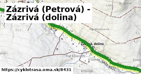 Zázrivá (Petrová) - Zázrivá (dolina)