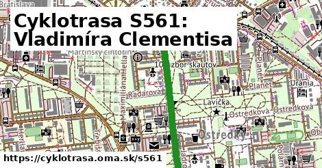 Cyklotrasa S561: Vladimíra Clementisa