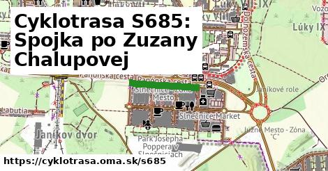 Cyklotrasa S685: Spojka po Zuzany Chalupovej