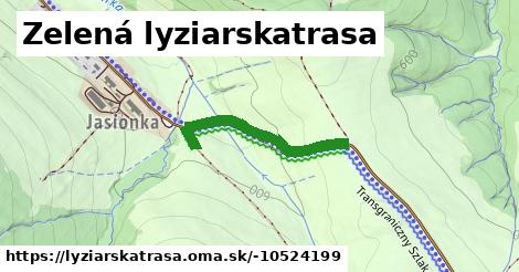 Zelená lyziarskatrasa