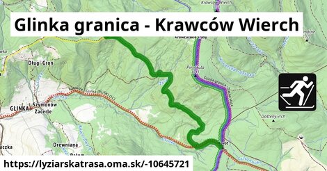 Glinka granica - Krawców Wierch