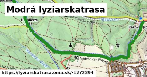 Modrá lyziarskatrasa