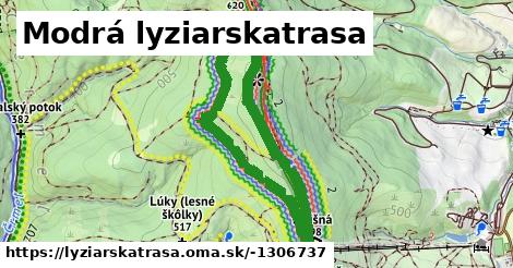 Modrá lyziarskatrasa