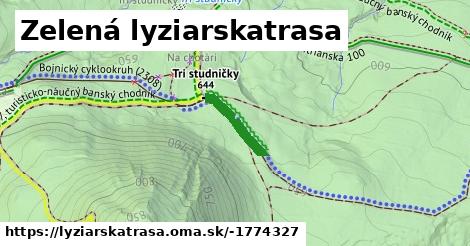 Zelená lyziarskatrasa