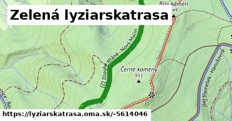 Zelená lyziarskatrasa