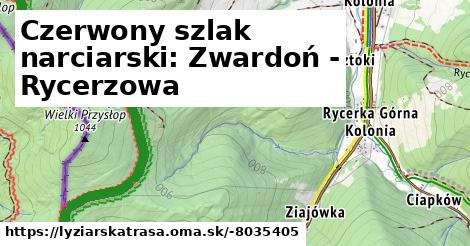 Czerwony szlak narciarski: Zwardoń - Rycerzowa