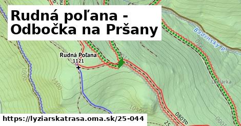 Rudná poľana - Odbočka na Pršany