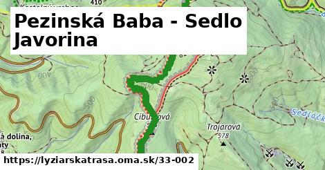 Pezinská Baba - Sedlo Javorina