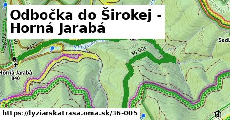 Odbočka do Širokej - Horná Jarabá