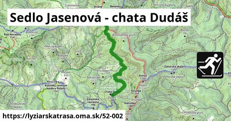 Sedlo Jasenová - chata Dudáš