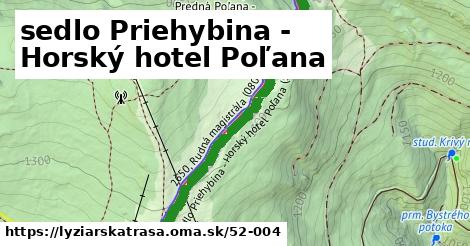 sedlo Priehybina - Horský hotel Poľana