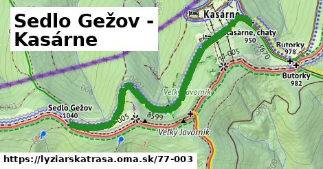 Sedlo Gežov - Kasárne