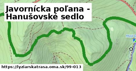 Javornícka poľana - Hanušovské sedlo