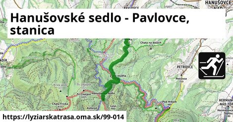 Hanušovské sedlo - Pavlovce, stanica