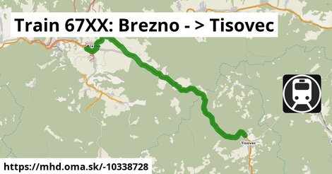 Train 67XX: Brezno - >  Tisovec