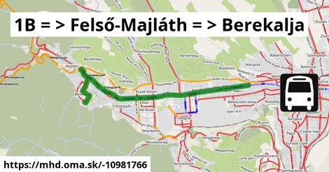 1B = >  Felső-Majláth = >  Berekalja