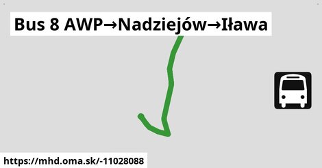 Bus 8 AWP→Nadziejów→Iława