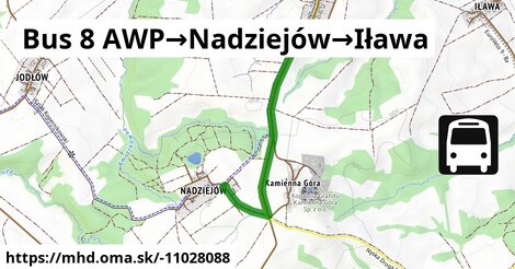 Bus 8 AWP→Nadziejów→Iława