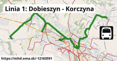 Linia 1: Dobieszyn - Korczyna