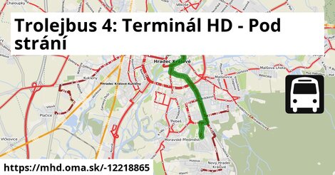 Trolejbus 4: Terminál HD - Pod strání