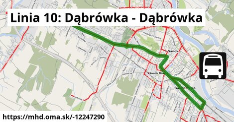 Linia 10: Dąbrówka - Dąbrówka