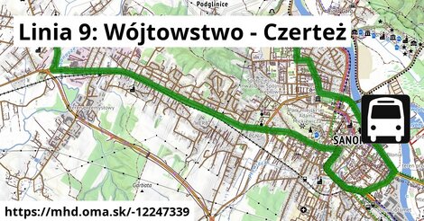 Linia 9: Wójtowstwo - Czerteż