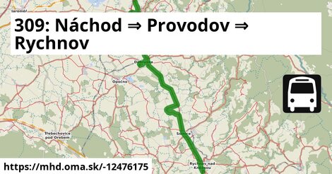 309: Náchod ⇒ Provodov ⇒ Rychnov