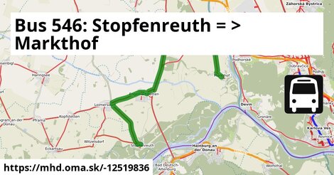 Bus 546: Stopfenreuth = >  Markthof