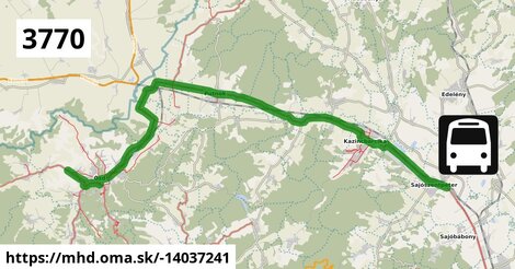 3770: Ózd, Ruhagyár = >  Ózd, autóbusz-állomás = >  Miskolc, autóbusz-állomás