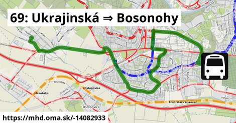 69: Ukrajinská ⇒ Bosonohy