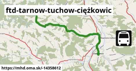 FTD: Tarnów - Tuchów - Ciężkowice - Polichty