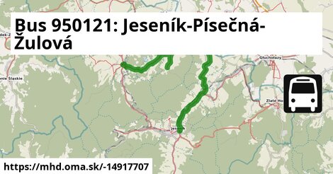 Bus 950121: Jeseník-Písečná-Žulová