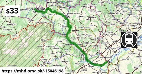 S33: Budišov nad Budišovkou = >  Suchdol nad Odrou