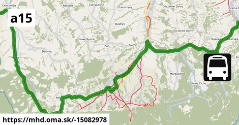 A15 Chochołów = >  Bukowina Tatrzańska